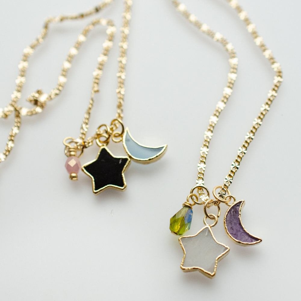 Moon / Star Charm Necklace