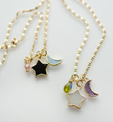 Moon / Star Charm Necklace