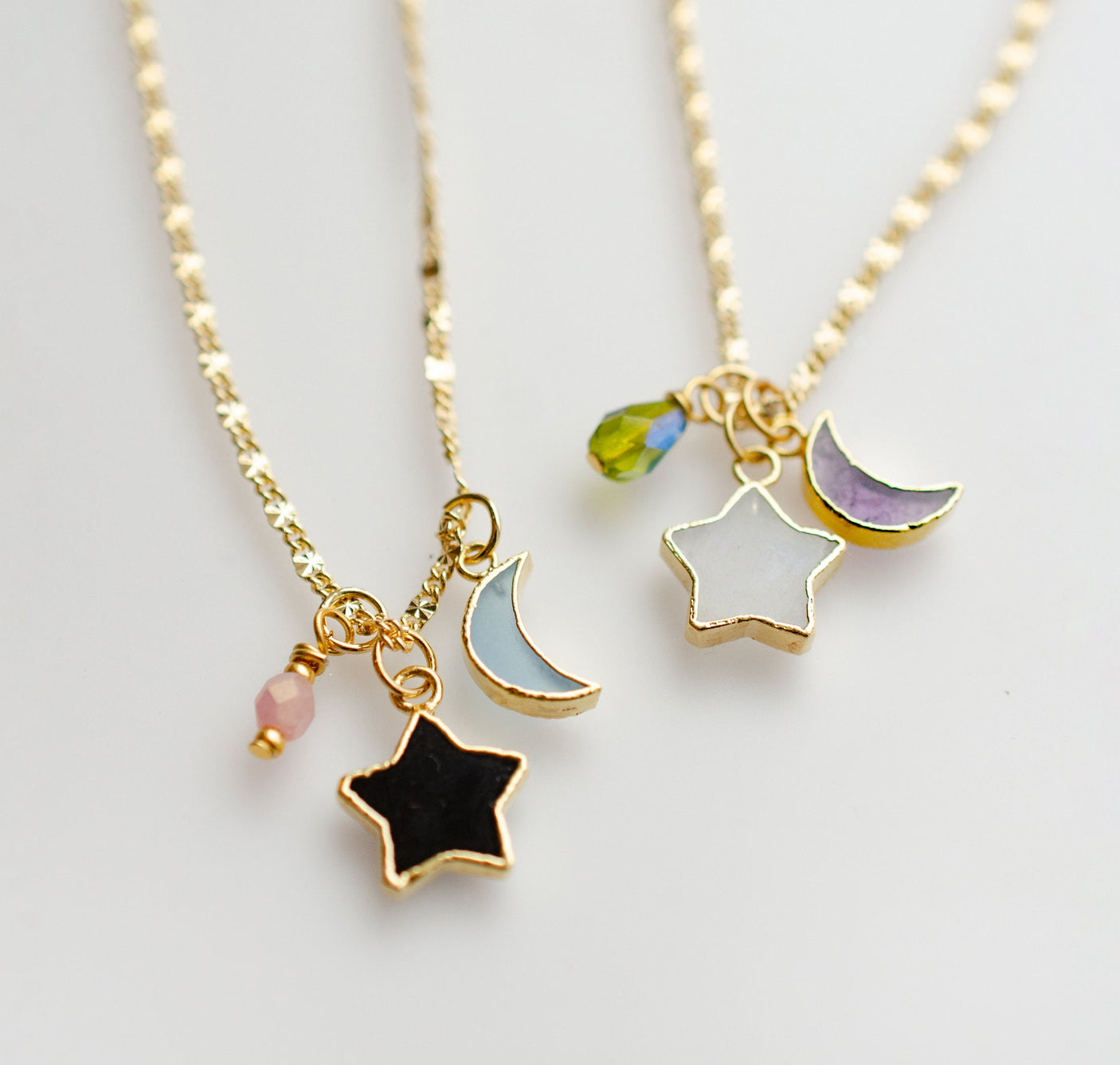 Moon / Star Charm Necklace