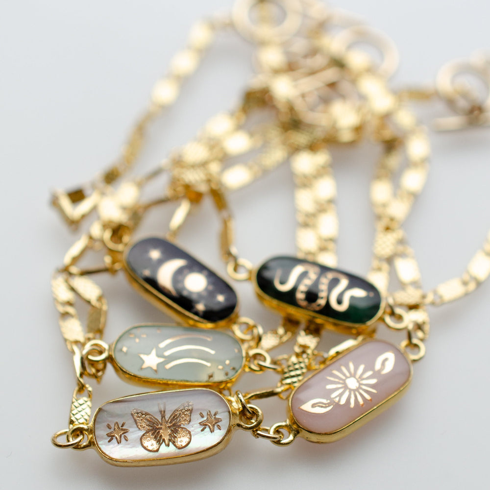 Gemstone Pull Tie Bracelets