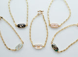 Gemstone Pull Tie Bracelets