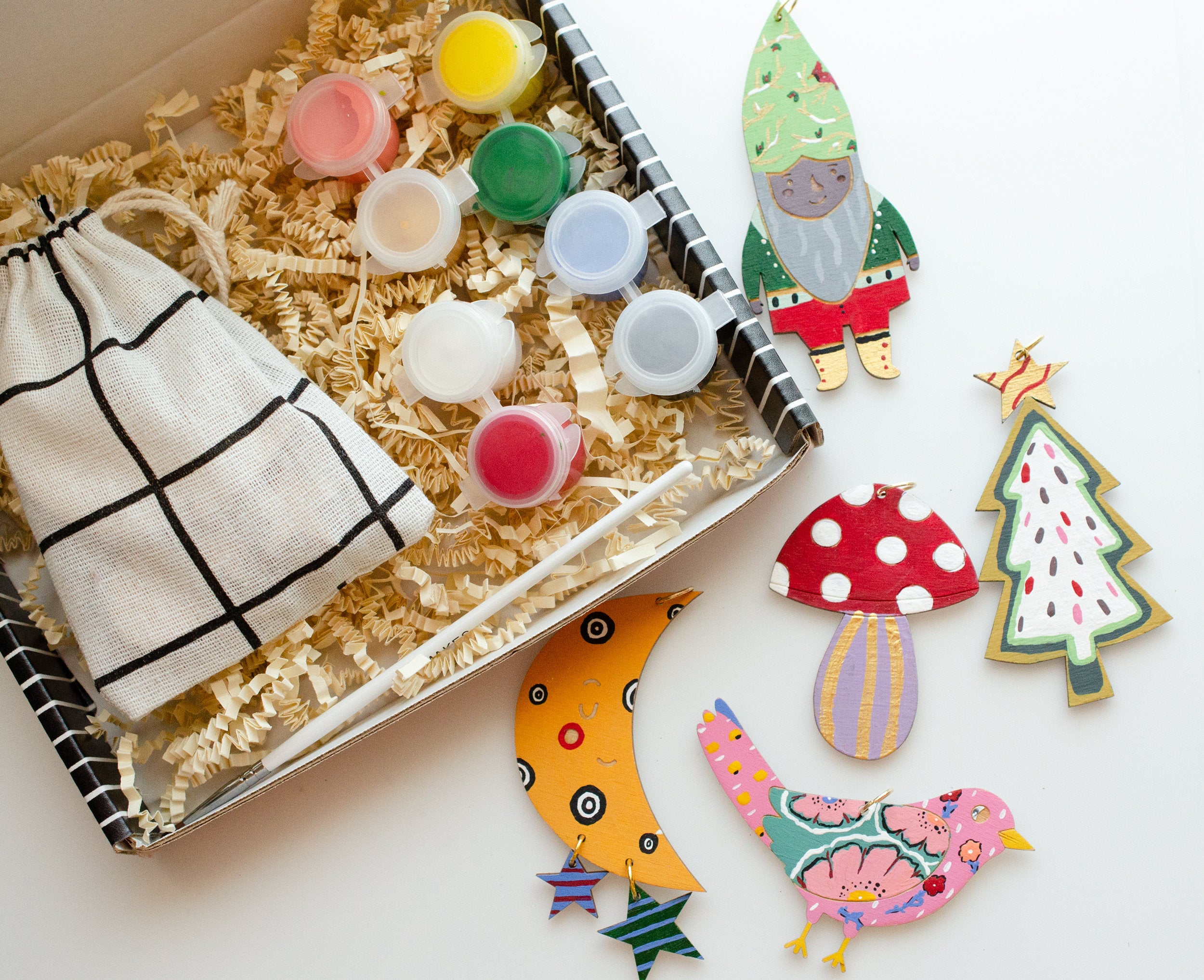 DIY Ornament Painting Kit, Christmas Craft kit, Christmas ornament Kit –  jillmakes