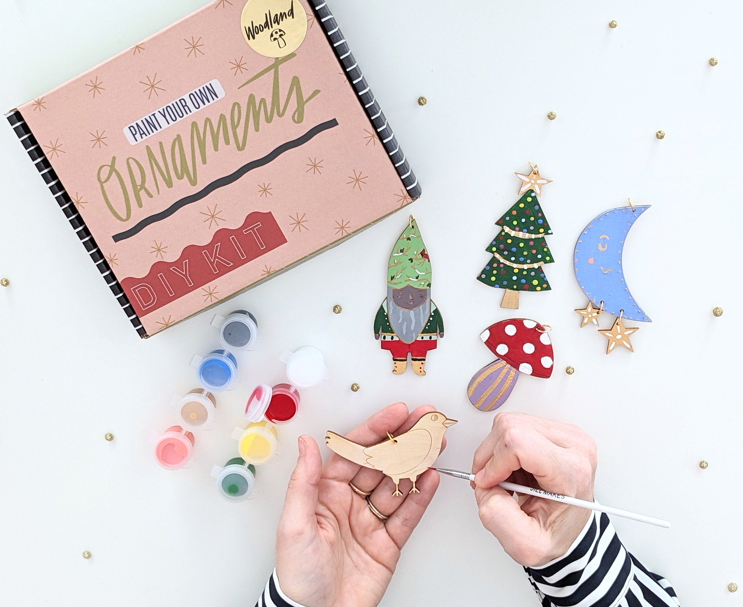 DIY Ornament Painting Kit, Christmas Craft kit, Christmas ornament