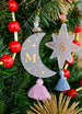 Celestial Initial Ornament,Custom Ornament, personalized ornament, 2020 ornament, Christmas decor, Stocking stuffer, Zodiac Ornament, Sun