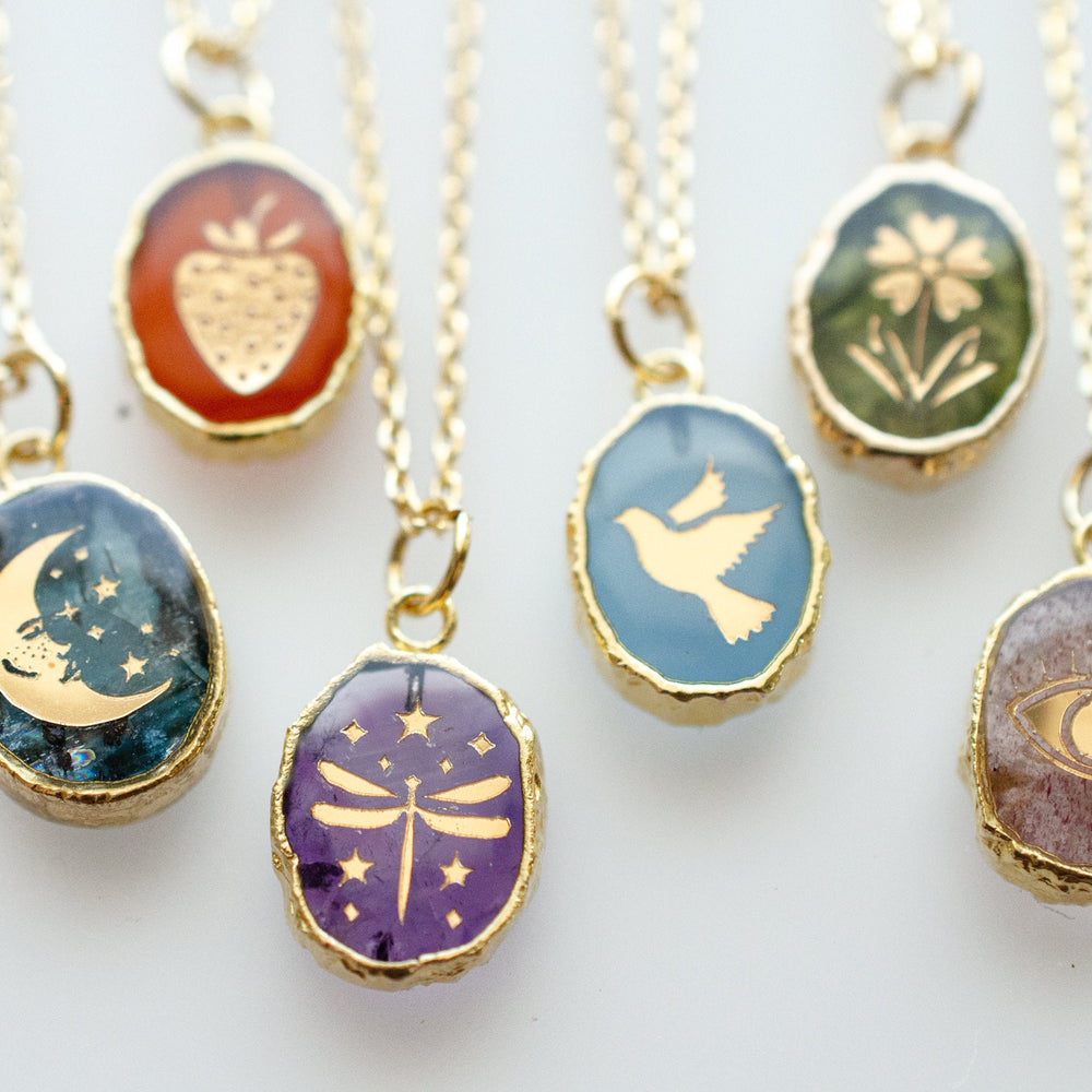 Gemstone Symbol Necklaces