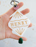 Personalized Christmas  Ornament, Name Ornament, Colorful holiday decor, stocking stuffer, Beaded Ornament, Acrylic Ornament
