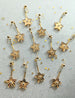 gold star dangle earrings, Holiday statement earrings, gold mirrored acrylic earrings, Celestial star earrings, gold and silver earrings,