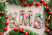 Modern Initial Ornament, Hand-painted Glitter Ornament , Custom Christmas gift, Glitter initial, festive ornament, stocking stuffer,