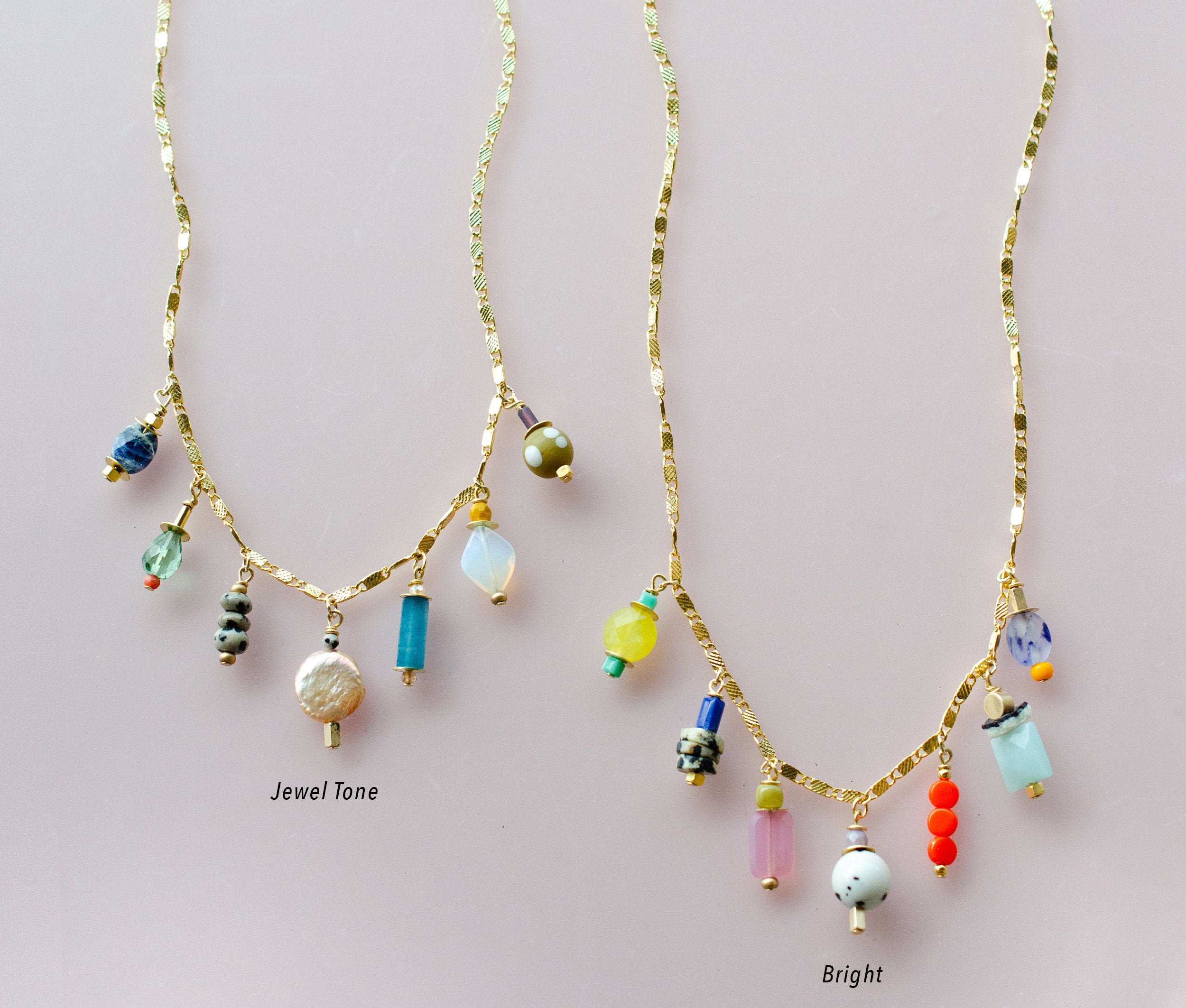Jewel tone statement necklace hotsell