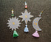 Celestial Initial Ornament,Custom Ornament, personalized ornament, 2020 ornament, Christmas decor, Stocking stuffer, Zodiac Ornament, Sun