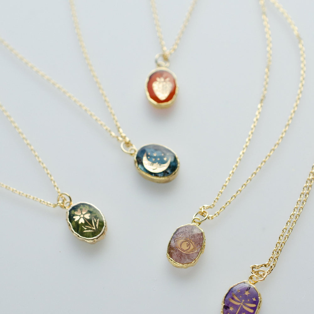 Gemstone Symbol Necklaces