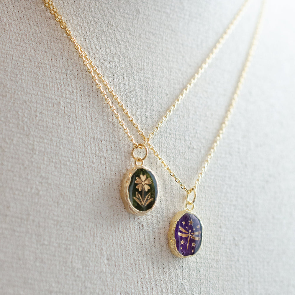 Gemstone Symbol Necklaces