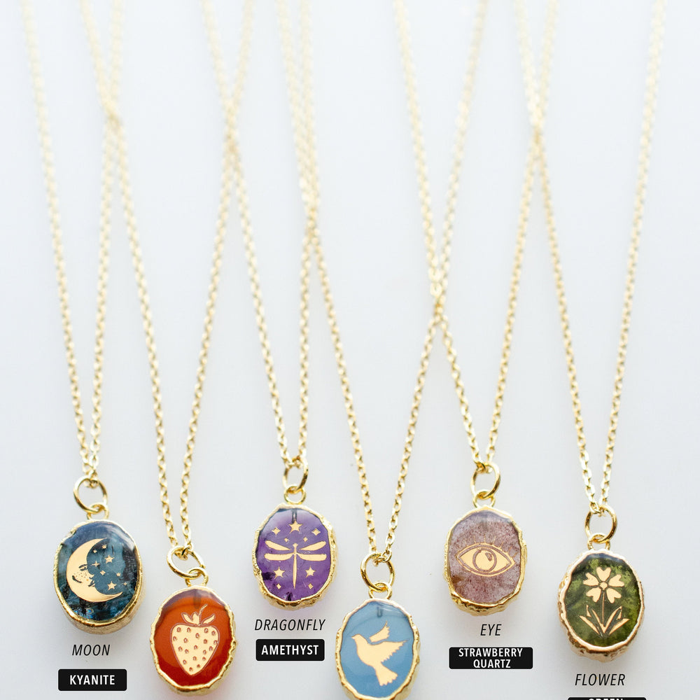 Gemstone Symbol Necklaces