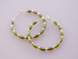 Beaded Hoop Earrings