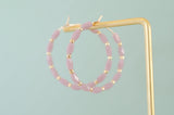 Beaded Hoop Earrings
