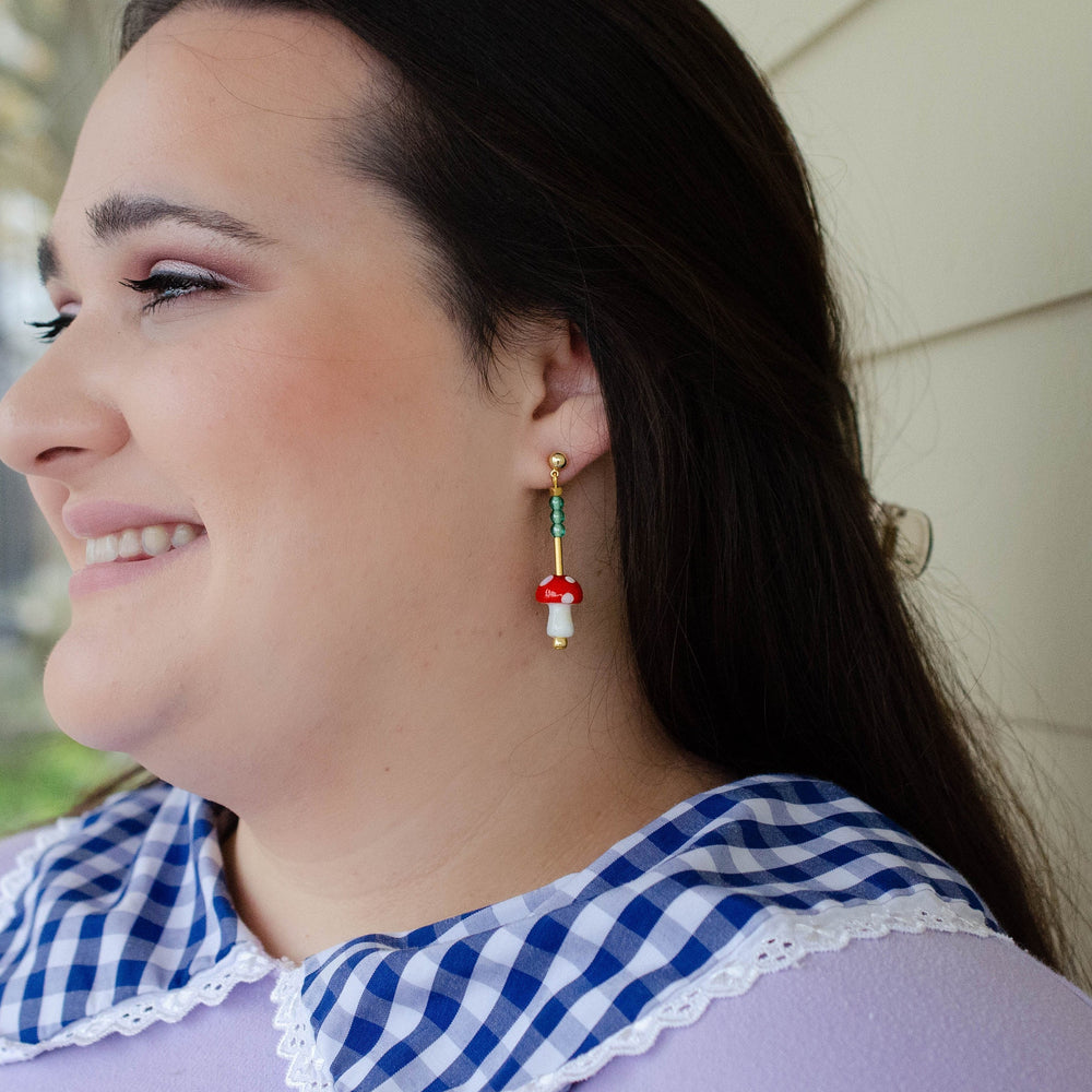 Mushroom Dangle Earrings
