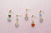 Heart Gemstone Earrings, Valentines day earrings, Mix and Match earrings, heart pastel earrings, Valentines day jewelry, gemstone earrings,