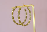 Beaded Hoop Earrings