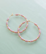 Beaded Hoop Earrings