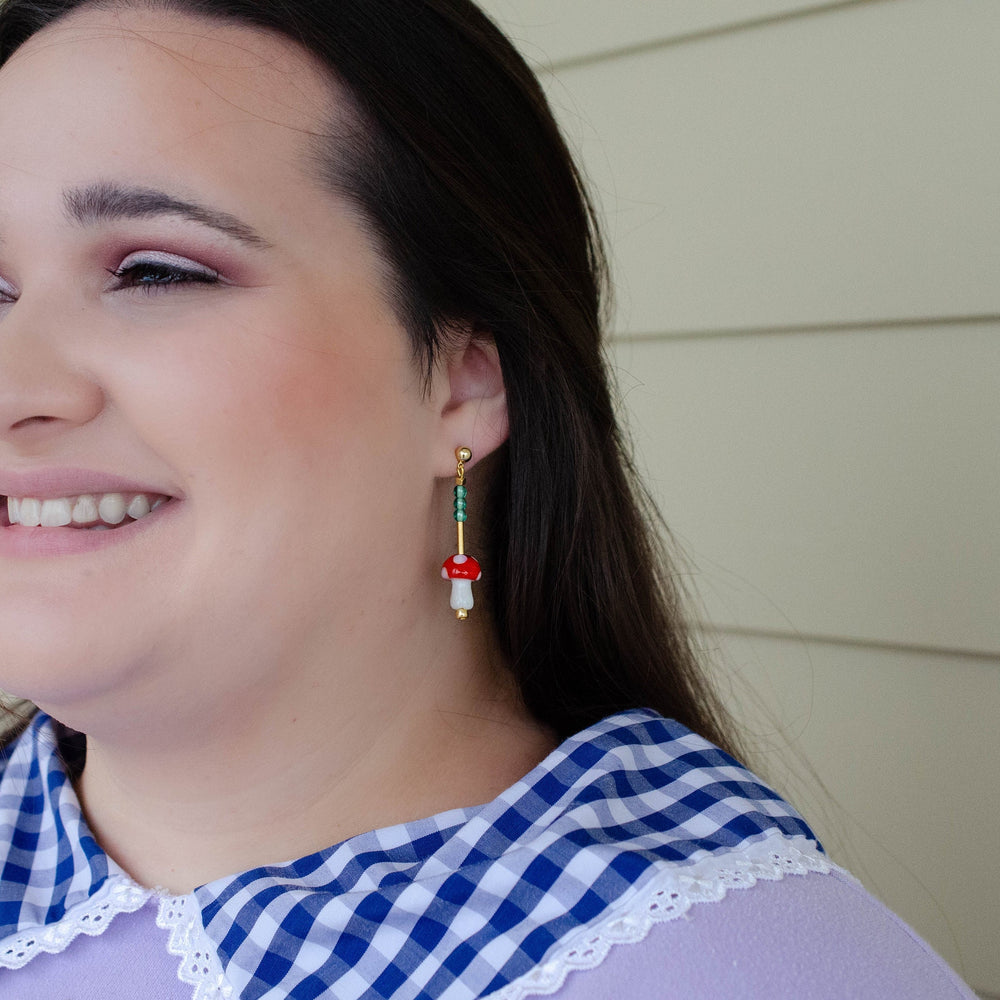 Mushroom Dangle Earrings
