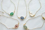 Gemstone Pull Tie Bracelets
