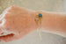 Gemstone pull tie bracelet, friendship charm bracelet, natural stone bracelet, stackable bracelets, celestial bracelets, minimal bracelet,