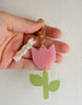 Personalized Flower Keychain, Custom name keychain, easter gift, personalized gift, acrylic keychain, name keychain, pastel flower keychain