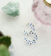 Blue Flower Hoops, Hand Painted Hoops, colorful hoop earrings statement earrings, gifts for her, spring earrings, daisy earrings