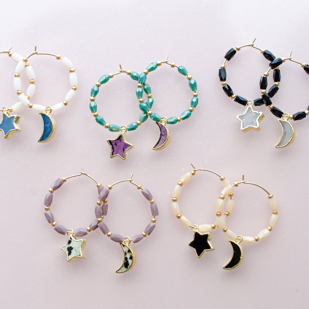 Celestial Hoop Earrings