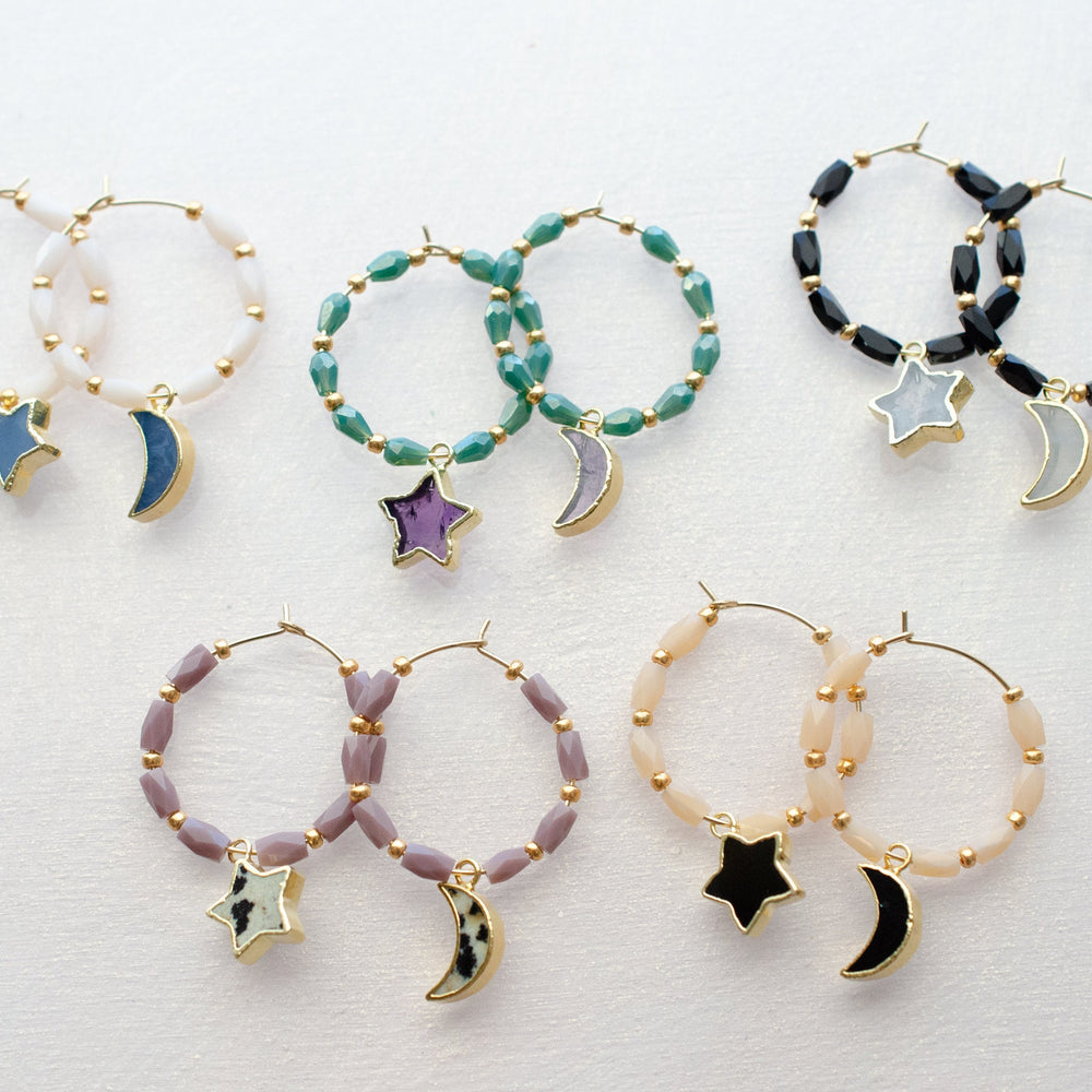 Celestial Hoop Earrings