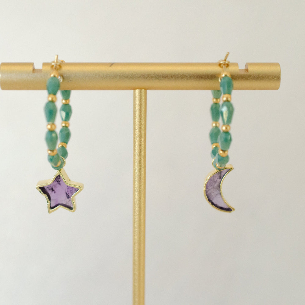 Celestial Hoop Earrings