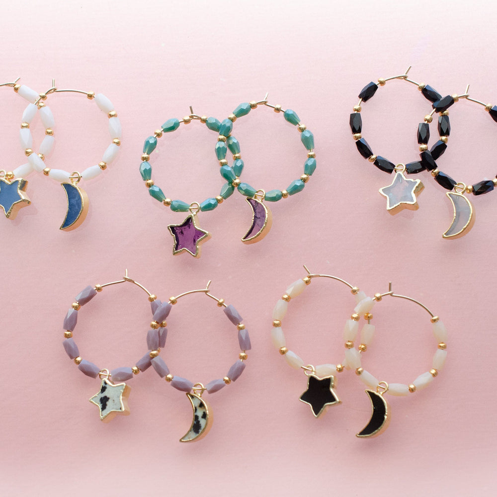 Celestial Hoop Earrings