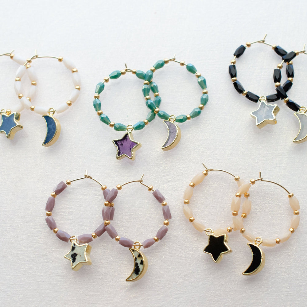 Celestial Hoop Earrings