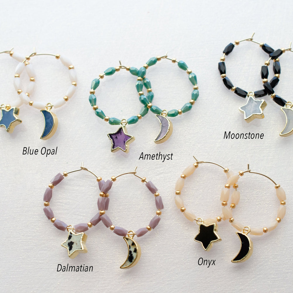 Celestial Hoop Earrings