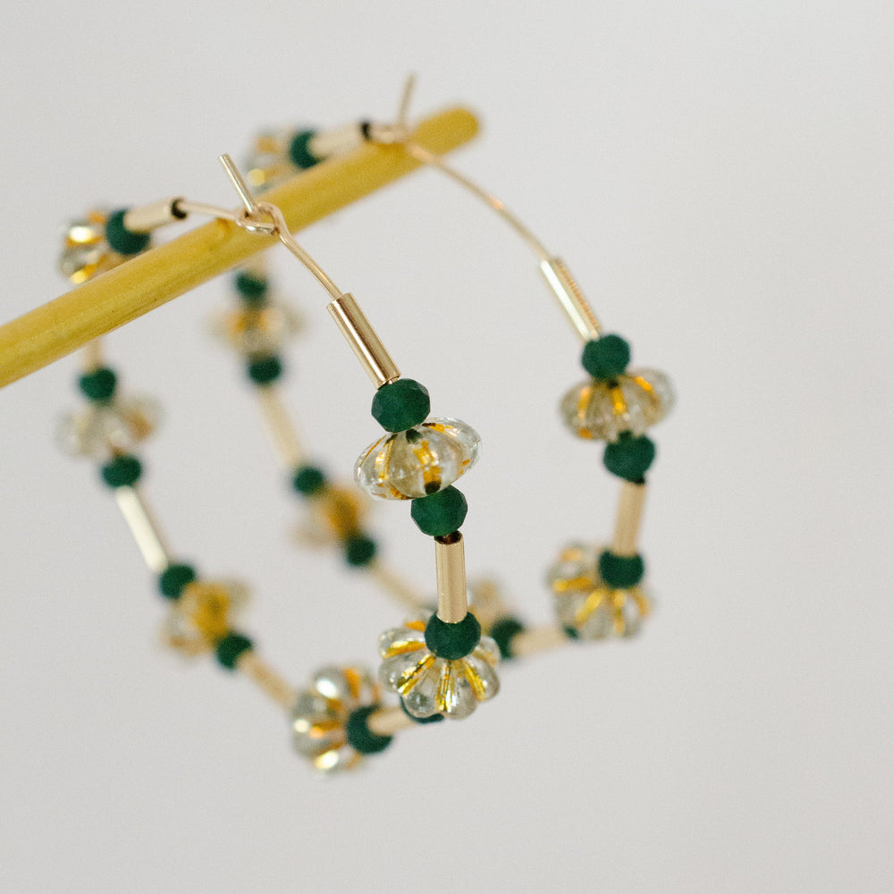 Ophelia Beaded Hoops