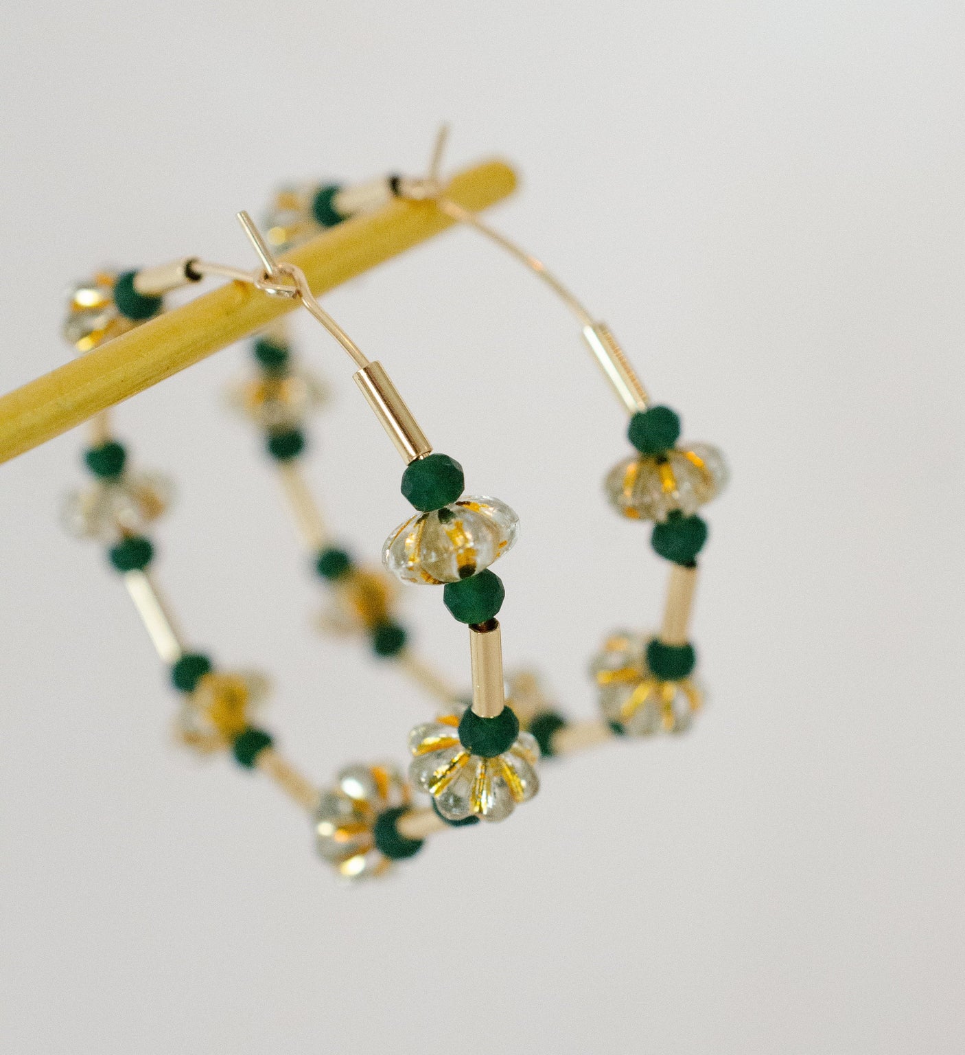 Ophelia Beaded Hoops