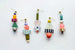 Mix Match Dangle Statement Earrings, colorful beaded earrings, colorful jewelry, gift for her, beaded earrings,mis match earrings