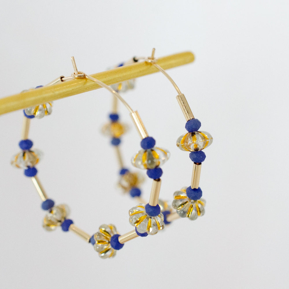 Ophelia Beaded Hoops