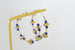 Gold Flower Beaded hoops, Dainty beaded hoops gold filled earrings, statement earrings, Large hoops, flower hoops, minimal earrings