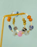 Colorful Beaded hoops, gold filled earrings, natural stone earrings, statement earrings, colorful jewelry, gold hoop earrings, Auden