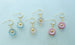 Flower hoop earrings, colorful hoops, huggie earrings, small dangle earrings, gold hoop earrings,Flower Hoops, Minimalist hoops, rhinestone