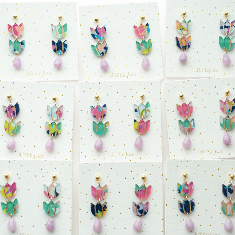 Tulip Drop Earrings