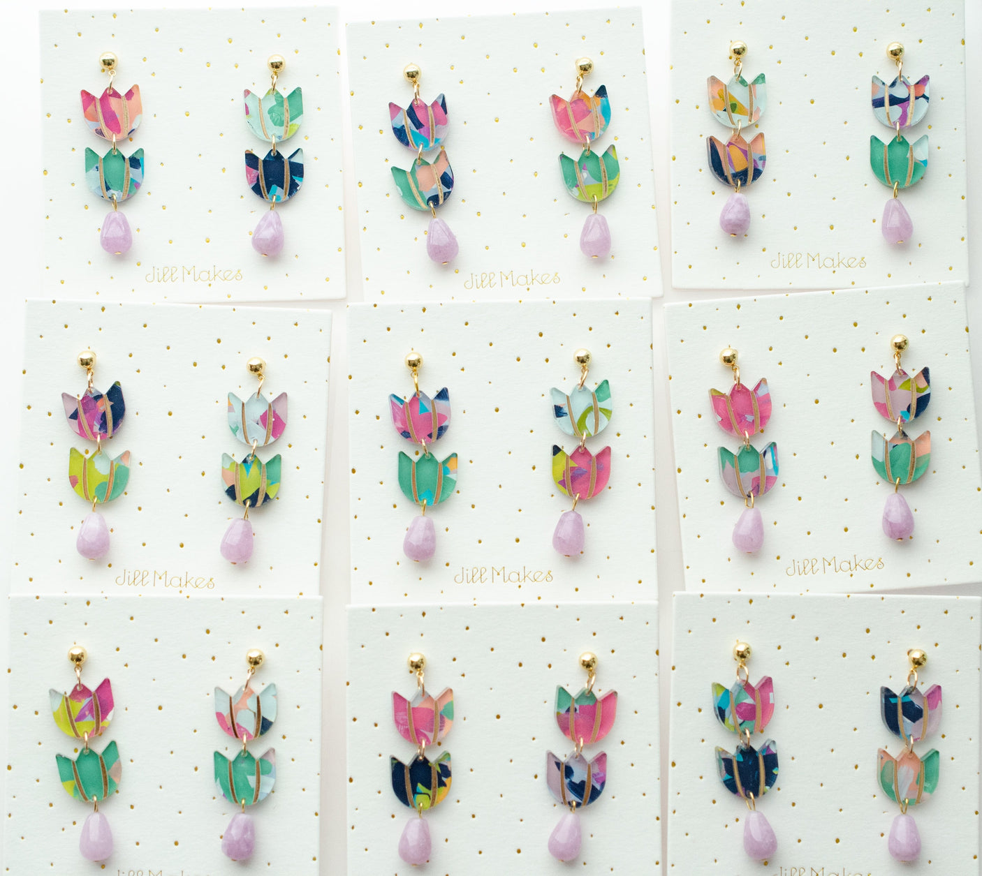 Tulip Drop Earrings