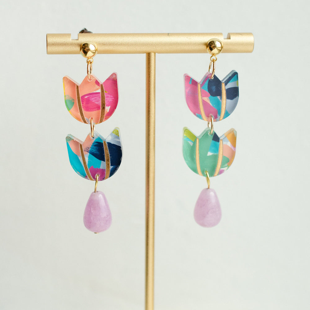 Tulip Drop Earrings
