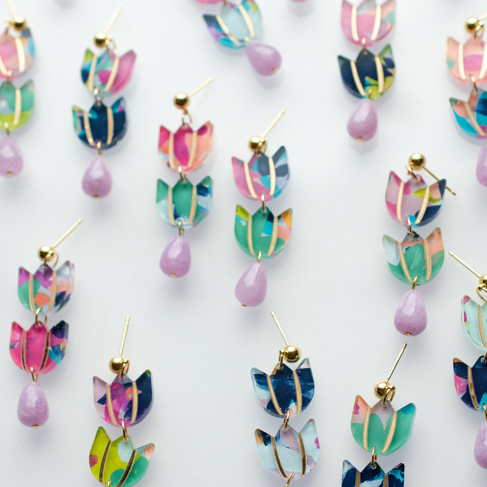 Tulip Drop Earrings
