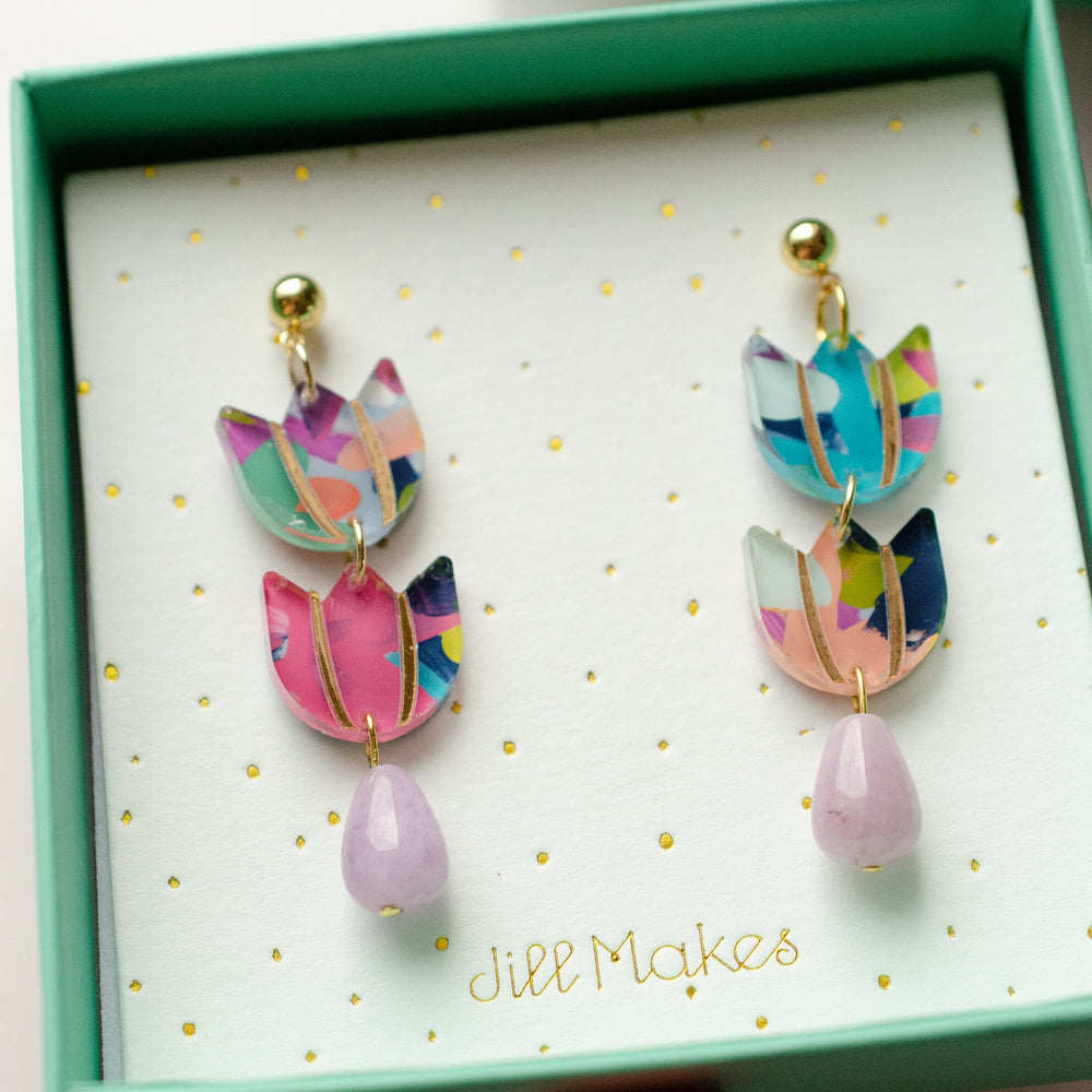 Tulip Drop Earrings
