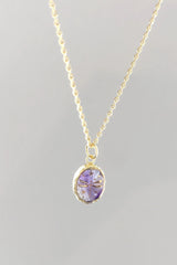 Amethyst Dragonfly Necklace
