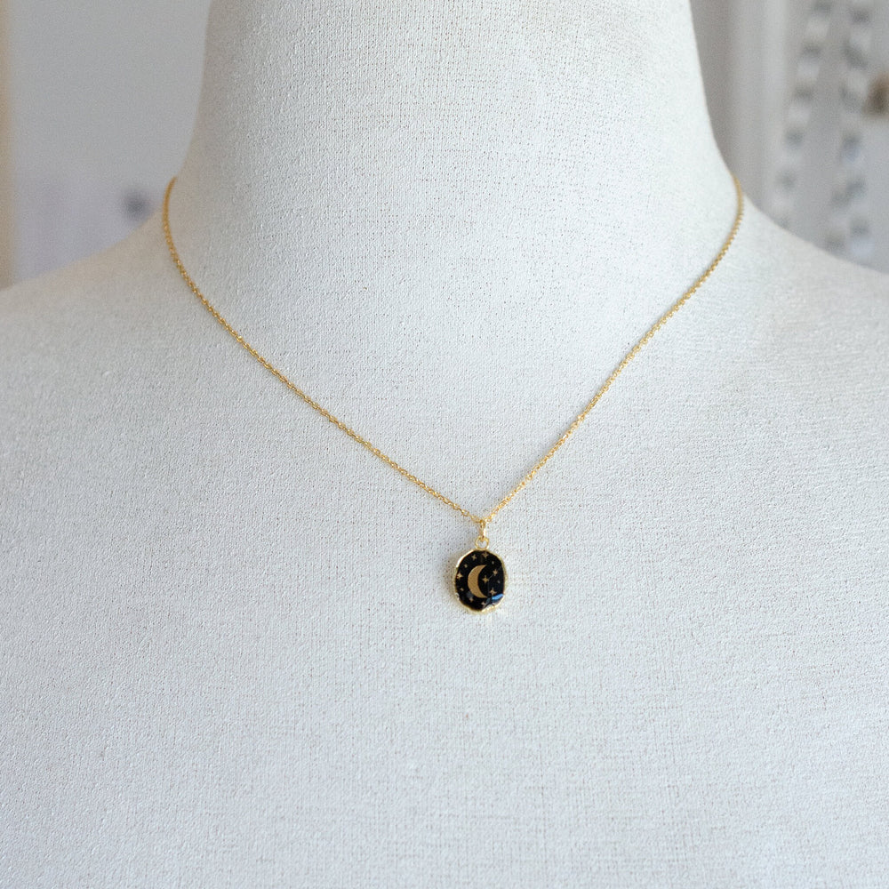 Onyx Moon Necklace