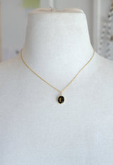 Onyx Moon Necklace