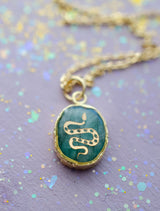 Emerald Snake Necklace
